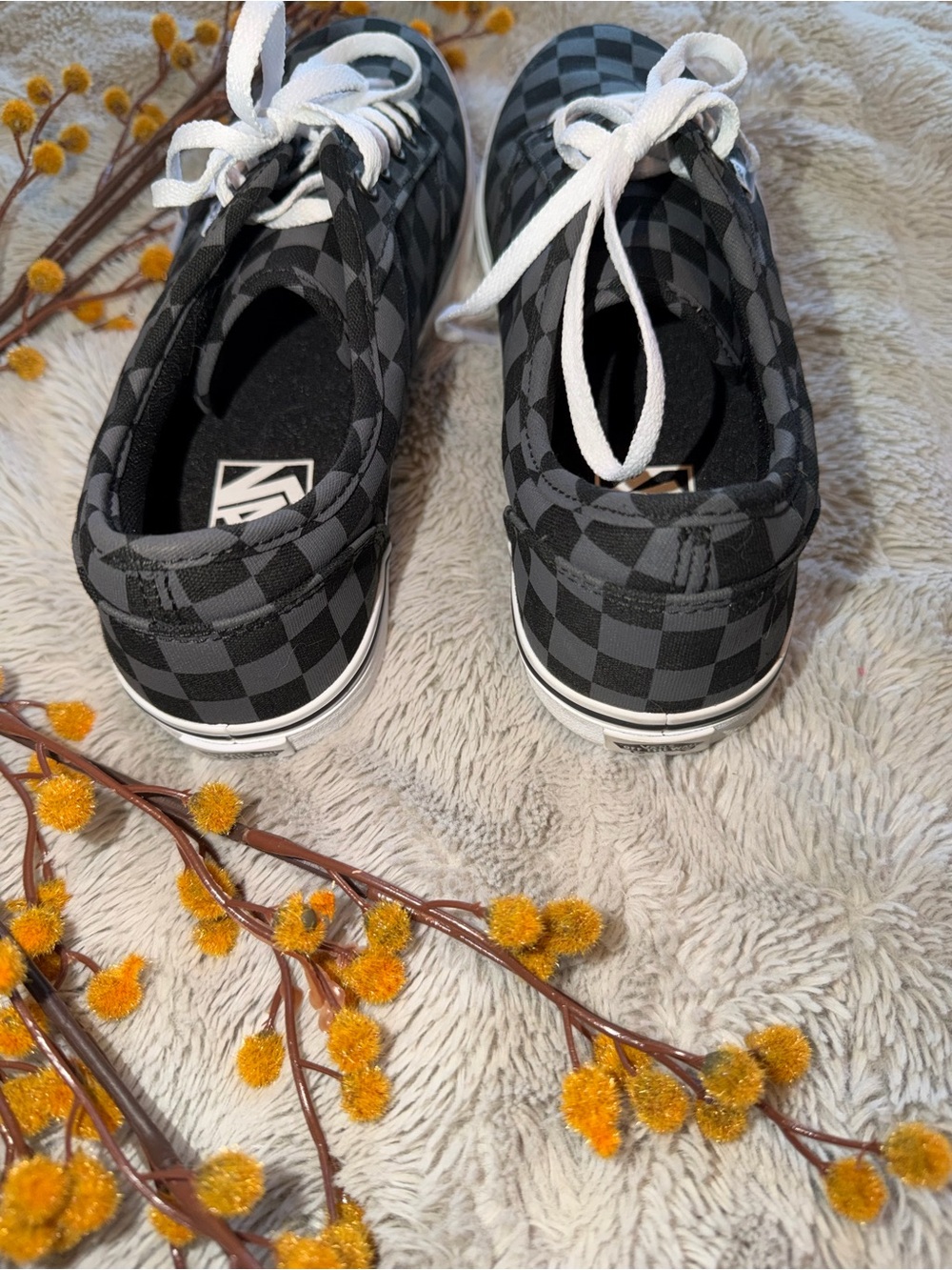 Vans Black & Gray Checkerboard Low-Top Sneakers - Picture 4 of 5